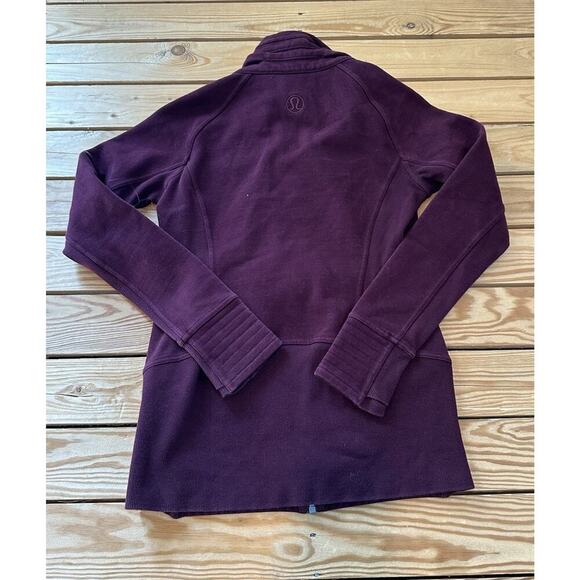 Lululemon Full Zip Radiant Jacket Size 8 Women’s Purple Plum - Picture 3 of 9